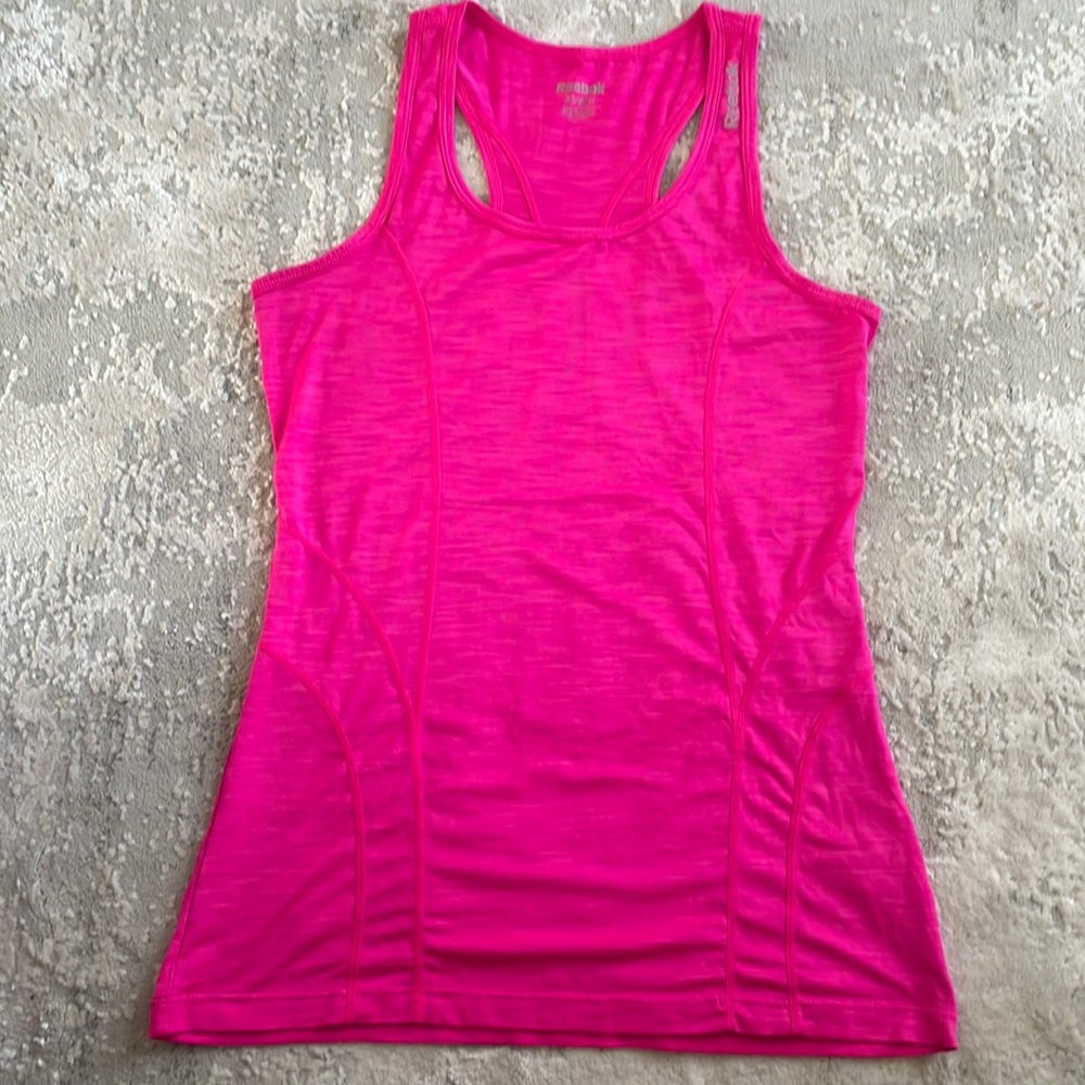 Hot pink Reebok racer  back tank